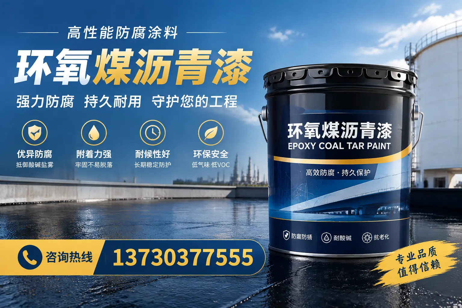 环氧煤沥青漆的耐久性分析，适合兴山的使用场景